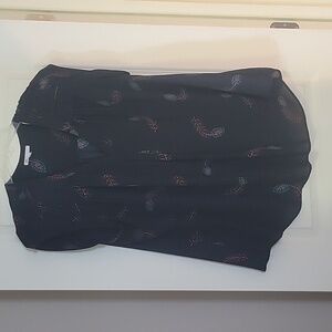 EUC V Neck Cap Sleeve Blouse